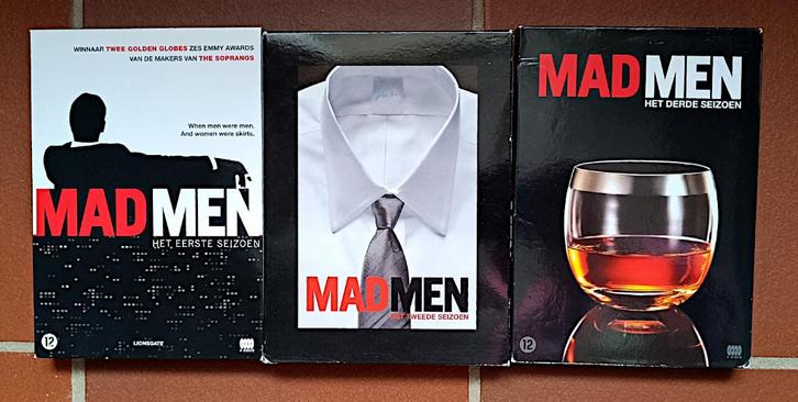 Mad Men – DVD Seizoenen 1 t/m 3, Cd's en Dvd's, Dvd's | Tv en Series, Gebruikt, Overige genres, Vanaf 12 jaar, Ophalen