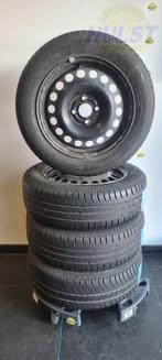 Set stalen velgen Opel Michelin zomerbanden 185/60 r15 88H, Auto-onderdelen, Gebruikt, 15 inch, Banden en Velgen, Personenwagen