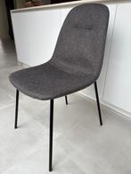 6 eetkamerstoelen, Ophalen, Zo goed als nieuw, Metaal, Grijs
