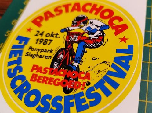 Sticker FietsCross BMX Festival 1987 Ponypark Slagharen, Verzamelen, Stickers, Ophalen of Verzenden