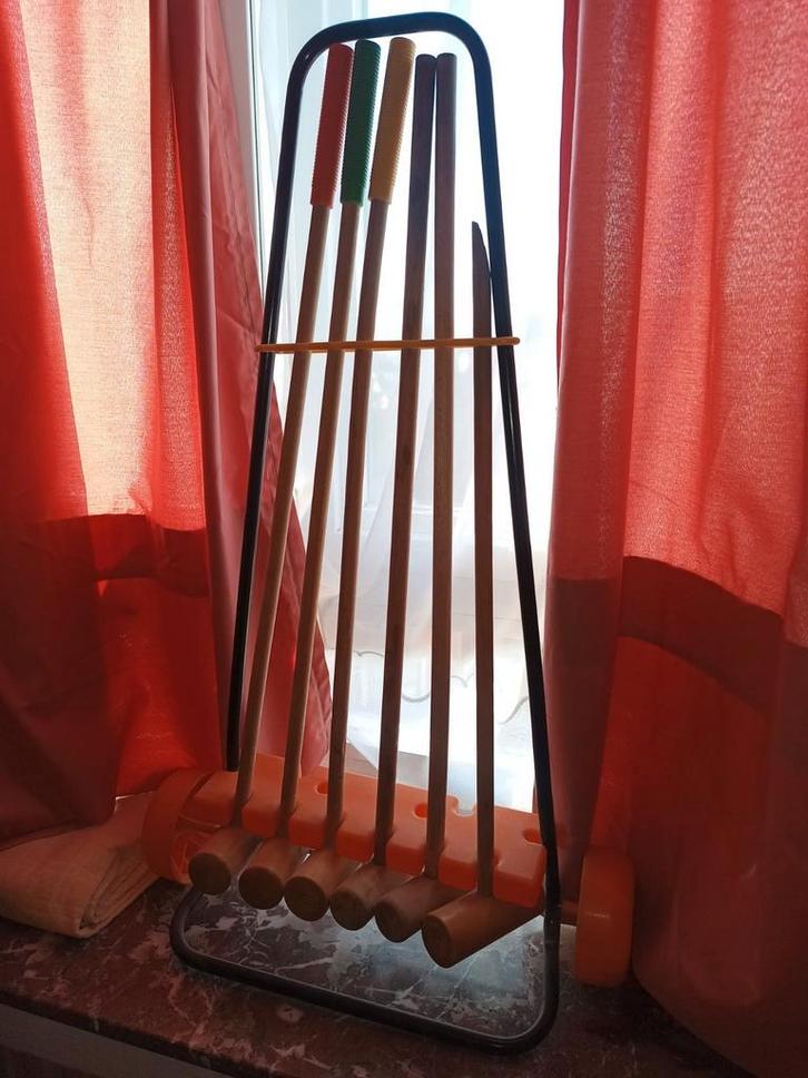 Croquetsticks voor 6 spelers, Sport en Fitness, Overige Sport en Fitness, Gebruikt, Ophalen