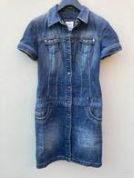 Vintage jaren 1990 blauwe denim jurk ESPRIT getailleerd mode, Blauw, Ophalen of Verzenden, Zo goed als nieuw, Knielengte
