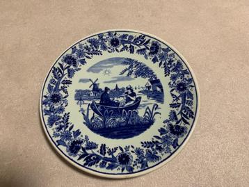 Antiek blauw Delfts wandbord Petrus Regout & Co beschikbaar voor biedingen
