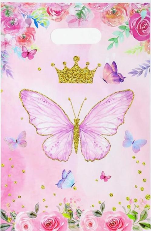 Snoepzakjes prinsessen (per 10 stuks), Hobby en Vrije tijd, Feestartikelen, Nieuw, Feestartikel, Ophalen of Verzenden