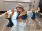 Mariabeeld met 2 kandelaars, Antiek en Kunst, Ophalen