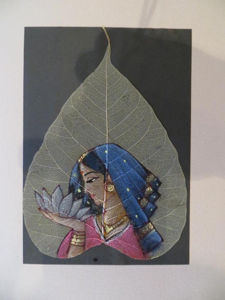 handgeschilderd op blad - voor goed doel, Hobby en Vrije tijd, Kaarten | Zelfgemaakt, Nieuw, Overige thema's, Ophalen of Verzenden