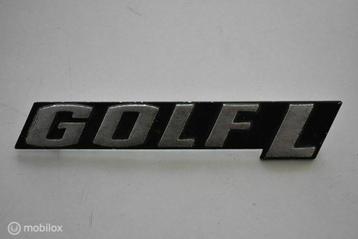 Aluminium "Golf L" embleem Swallowtail 1974 1975 1976 beschikbaar voor biedingen