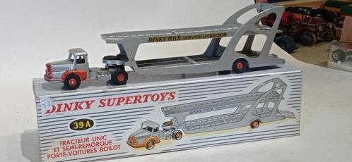 DINKY TOYS FRANKRIJK UNIEK AUTOVERVOER REF 39A, Hobby en Vrije tijd, Modelauto's | 1:43, Gebruikt, Bus of Vrachtwagen, Dinky Toys