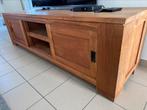 Houten tv meubel, Huis en Inrichting, Ophalen, 150 tot 200 cm, Teakhout, Zo goed als nieuw