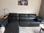 Hoeksalon zwart, Huis en Inrichting, Ophalen, Gebruikt, Leer