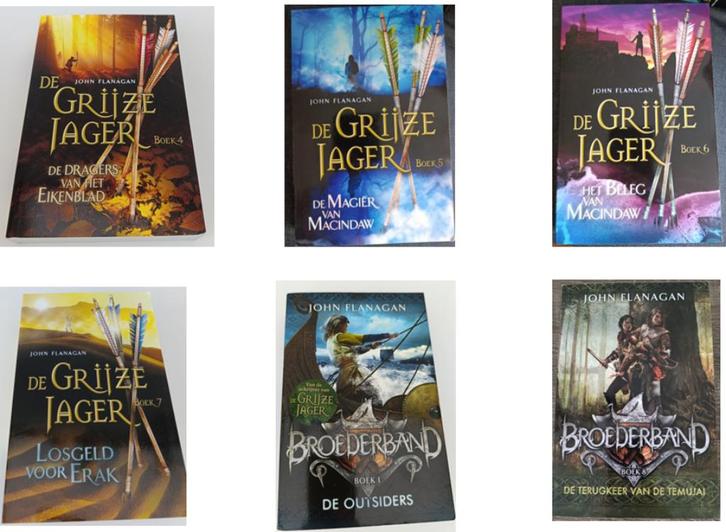 John Flanagan De Grijze Jager en Broederband Boeken, Boeken, Kinderboeken | Jeugd | 10 tot 12 jaar, Zo goed als nieuw, Fictie