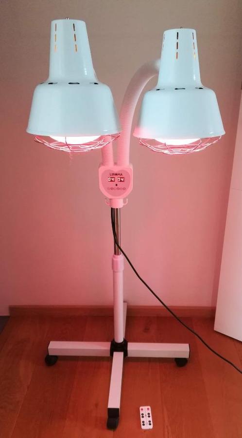 LIROMA Infraroodlamp, dubbele kop, H 160cm, afstandbediening, Elektronische apparatuur, Persoonlijke Verzorgingsapparatuur, Zo goed als nieuw