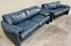 Cassina 2x 2zit blauw, Ophalen, Gebruikt, 150 tot 200 cm, Tweepersoons