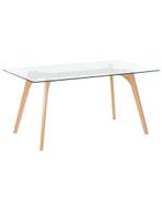 Glazen Design Tafel, Huis en Inrichting, Tafels | Eettafels, Ophalen, Zo goed als nieuw