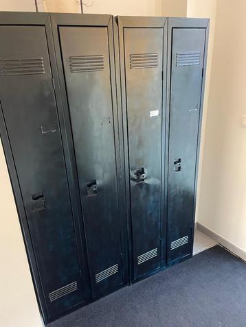 Metalen lockerkasten (4 deuren), Enlèvement, Utilisé, Militair