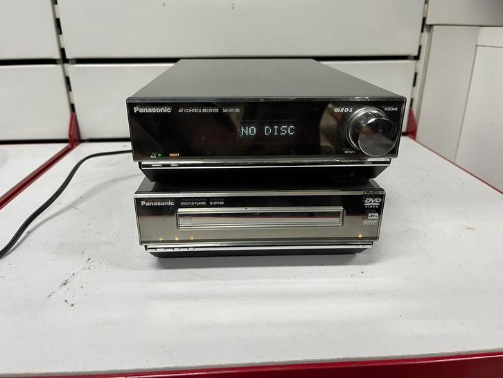 Panasonic SC-DT100 vintage hifi-systeem - spiegelontwerp, Audio, Tv en Foto, Stereoketens, Gebruikt, Dvd-speler, Ophalen