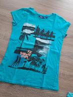 Mexx blauw t-shirt summer spots 134/140, Mexx, Meisje, Ophalen of Verzenden, Zo goed als nieuw
