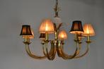 Vintage Hollywood Recency Hanglamp glazen Struisvogelei, Ophalen