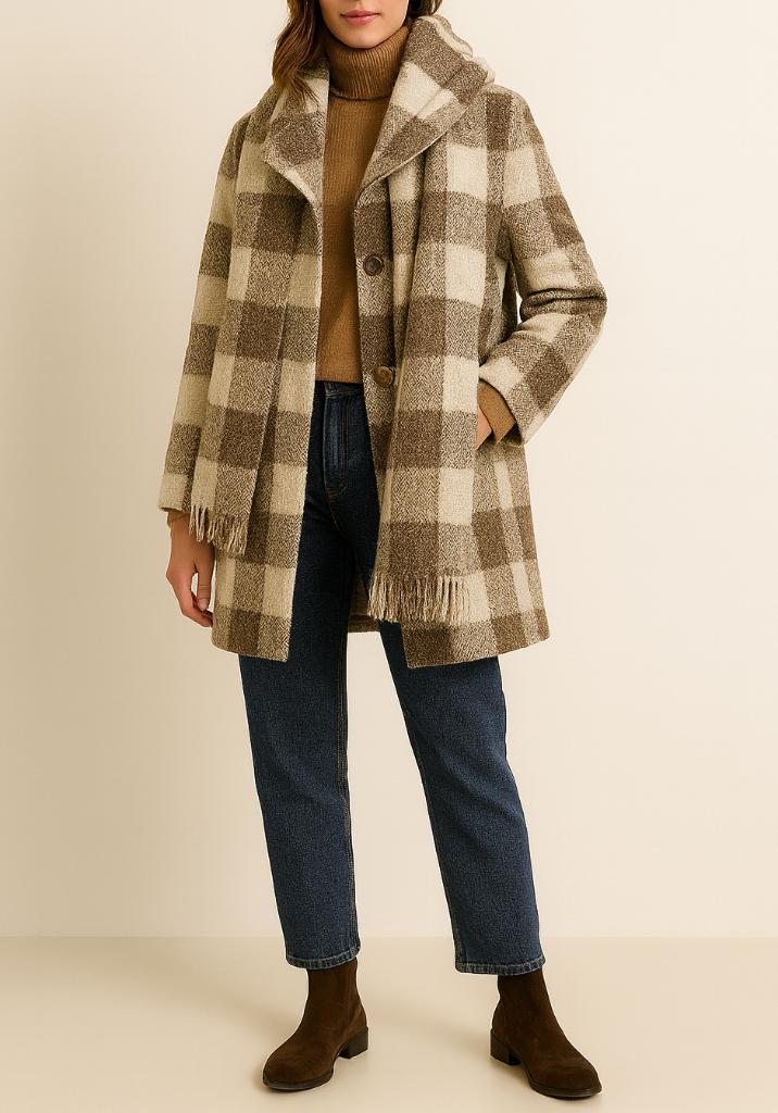 Raven luxe wollen jas maat 36/38, Kleding | Dames, Jassen | Winter, Zo goed als nieuw, Maat 36 (S), Overige kleuren, Ophalen of Verzenden