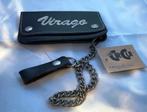 Portemonnee Yamaha "Virago" - Zwart Leer met Ketting!, Motoren, Onderdelen | Yamaha, Verzenden, Nieuw