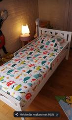 Ikea peuterbed met toebehoren., Kinderen en Baby's, Kinderkamer | Bedden, Ophalen, Zo goed als nieuw, Lattenbodem