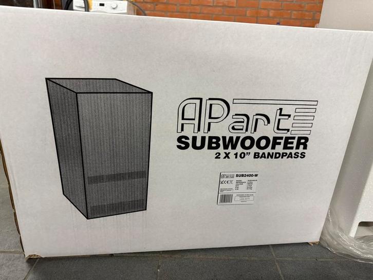 APart SUB2400-W –Professionele 210 Bandpass Subwoofer (wit), Audio, Tv en Foto, Luidsprekerboxen, Nieuw, Subwoofer, 120 watt of meer