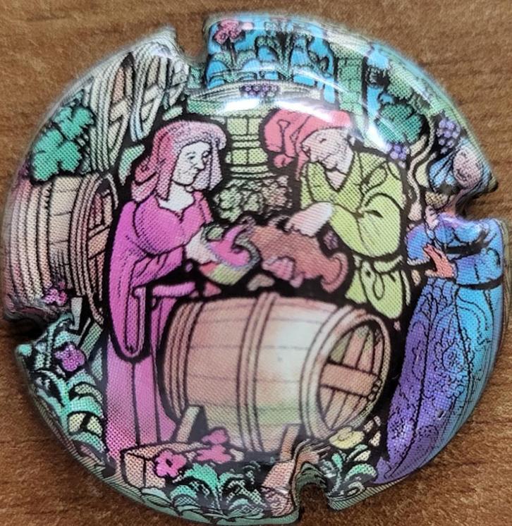 Champagnecapsule van VIGNERONS glas-in-loodramen nr 731c, Verzamelen, Wijnen, Nieuw, Champagne, Frankrijk, Ophalen of Verzenden