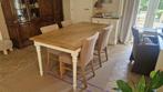 Eettafel massief eik hout inclusief. 4 stoelen, Ophalen, Eikenhout, 50 tot 100 cm, 150 tot 200 cm