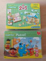 Sesamstraat 2 puzzels, Kinderen en Baby's, Speelgoed | Kinderpuzzels, Ophalen of Verzenden, 10 tot 50 stukjes, Zo goed als nieuw