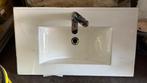 évier avec mitigeur 81x47cm pour salle de bain ou autre, Enlèvement, Comme neuf, Blanc, Autres types