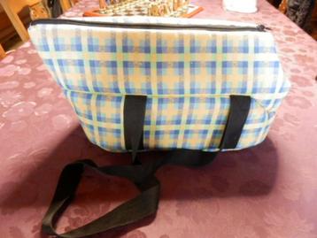 (10) -sac transport petit chien bleu et jaune - beschikbaar voor biedingen