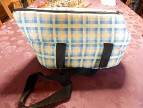 (10) -sac transport petit chien bleu et jaune -, Dieren en Toebehoren, Transportboxen, Zo goed als nieuw, Ophalen of Verzenden