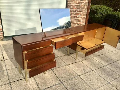 Vintage 60s Rosewood Lady Desk - Make Up Dressing Table, Maison & Meubles, Tables | Coiffeuses, Utilisé, Enlèvement ou Envoi