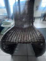Je vends un lot de 8 chaises en rotin tressé., Ophalen, Gebruikt, Rotan