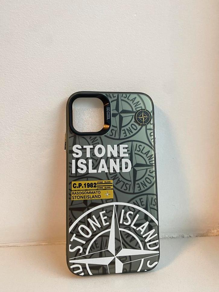 Zwarte stone island hoesjes, Telecommunicatie, Mobiele telefoons | Hoesjes en Screenprotectors | Apple iPhone, Nieuw, Ophalen of Verzenden