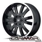 20” Black Rhino COLUMBIA Gloss Black met gebruikte Bridgesto, 265 mm, Banden en Velgen, Nieuw, 20 inch