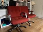 Bureaustoelen Tecno Osvaldo Borsani, Huis en Inrichting, Ophalen, Gebruikt, Rood, Bureaustoel
