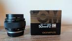 Olympus OM 50mm F2 auto-macro zuiko, Ophalen of Verzenden, Zo goed als nieuw