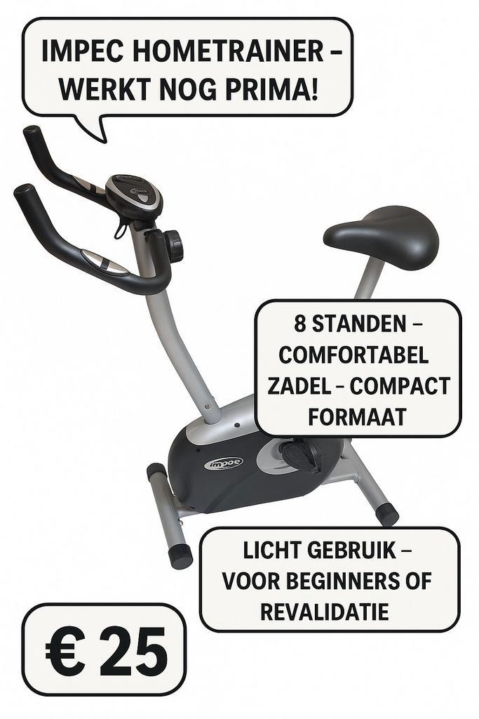Impec hometrainer, Sport en Fitness, Fitnessapparatuur, Gebruikt, Hometrainer, Ophalen