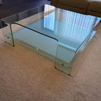 Table basse carrée en verre épais, Comme neuf, Enlèvement ou Envoi, Verre