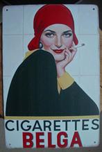 BELGA SIGARETTEN REKLAME -METAAL-, Verzamelen, Ophalen of Verzenden
