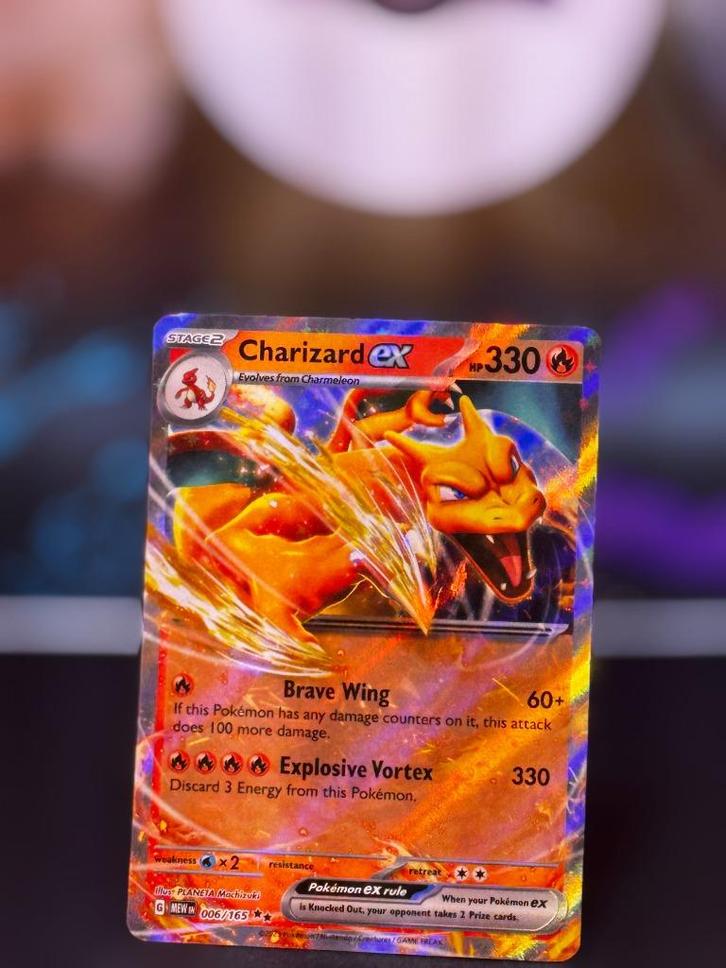 Charizard ex 006 Verzending €2,50 incl. bubbelenvelop, Hobby en Vrije tijd, Verzamelkaartspellen | Pokémon, Zo goed als nieuw