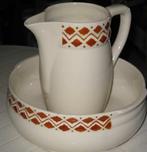 lampet met bruine decoratie, Ophalen of Verzenden