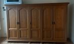 Massief eiken kleerkast-gezandstraald, Antiek en Kunst, Ophalen