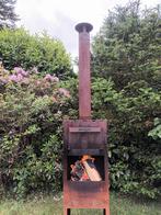 Kaggels Troy Pizzaoven Tuinhaard cortenstaal, Tuin en Terras, Ophalen, Zo goed als nieuw
