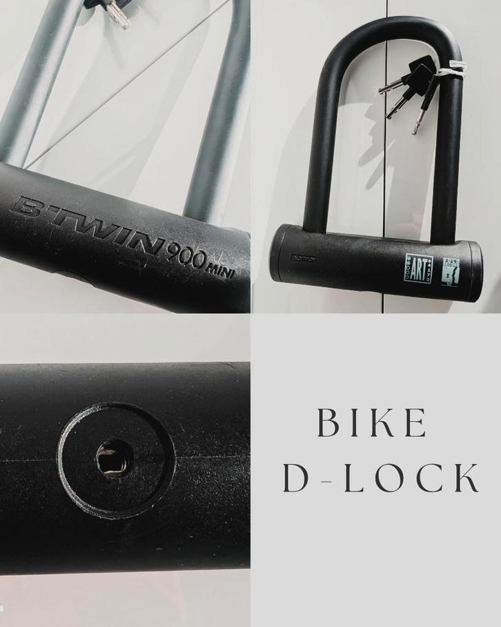 DECATHLON ANTIVOL VELO HAUTE SECURITE - BIKE D-LOCK, Vélos & Vélomoteurs, Accessoires vélo | Cadenas de vélo, Comme neuf, Cadenas en U