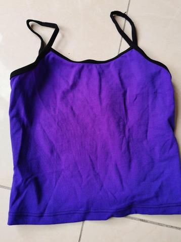 Jazz dance top - Intermezzo - Purple and black Age 10 beschikbaar voor biedingen