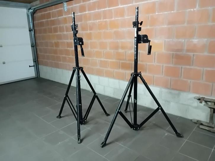 2x Lichtstatief + T bar, Muziek en Instrumenten, Licht en Laser, Gebruikt, Licht, Ophalen
