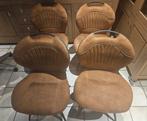 4 stoelen cognac kleur, nieuwstaat, topkwaliteit, 1 jaar oud, Ophalen, Zo goed als nieuw
