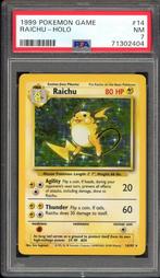 Raichu Holo PSA 7 - 14/102 - Kit de base 1999, Hobby & Loisirs créatifs, Enlèvement ou Envoi, Comme neuf, Cartes en vrac, Foil